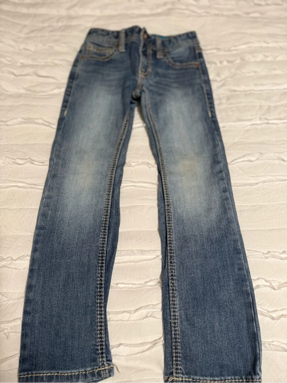 Kids Blue Denim Jeans - Classic Straight Fit